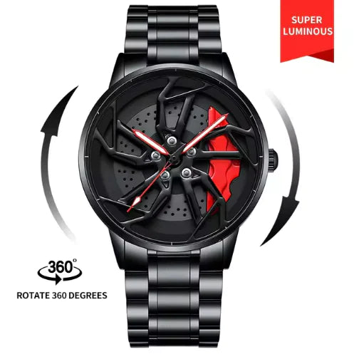 Men 3D Real Wheel Watches - HERITAGE HOME 