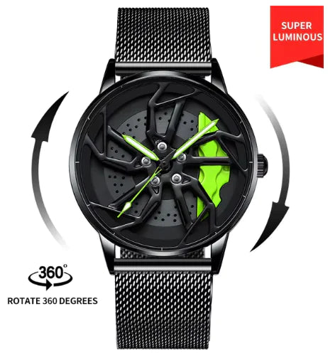 Men 3D Real Wheel Watches - HERITAGE HOME 