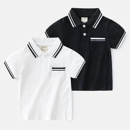 boys' polo shirt, kids' clothing, summer fashion, casual wear, comfortable, breathable, stylish, high-quality, machine washable