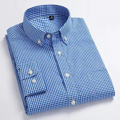 Plaid Casual Versatile Polo Shirt - HERITAGE HOME 