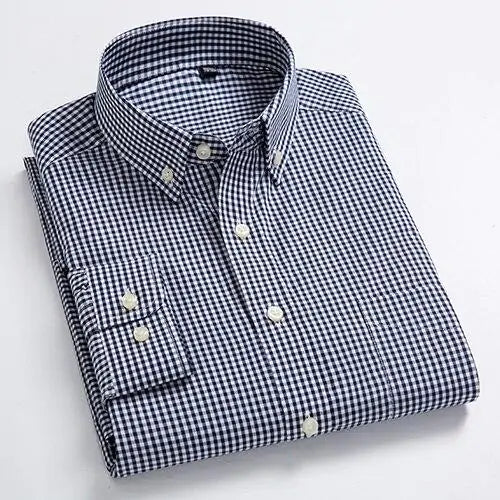 Plaid Casual Versatile Polo Shirt - HERITAGE HOME 