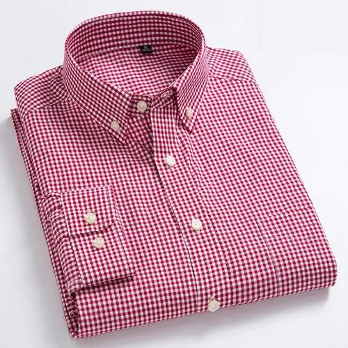 Plaid Casual Versatile Polo Shirt - HERITAGE HOME 