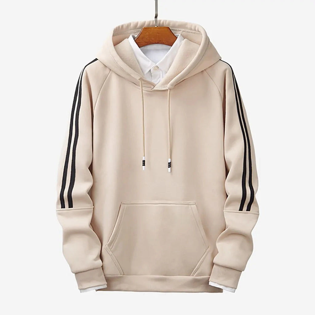 Stripe Stitching Hoodies - HERITAGE HOME 