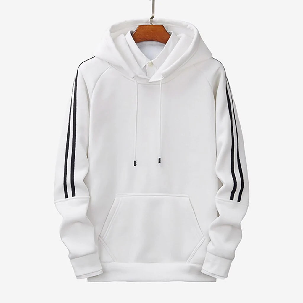 Stripe Stitching Hoodies - HERITAGE HOME 