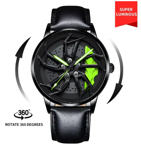 Men 3D Real Wheel Watches - HERITAGE HOME 