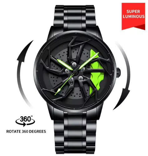 Men 3D Real Wheel Watches - HERITAGE HOME 